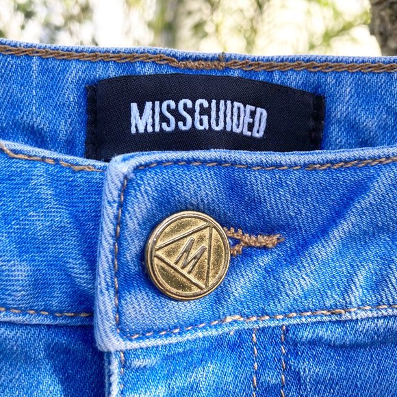 Missguided flared blue denim jeans - Picture 5 of 8